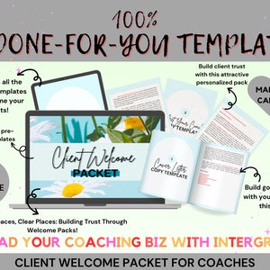 Client Welcome Packet Template|Client Onboarding Template|Client Welcome Tool|Life Coaching Tool|Editable Onboarding Templates for Coaches