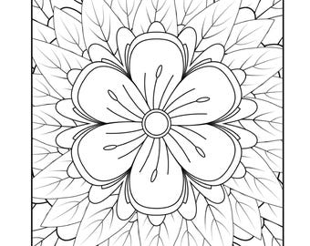 Libro para colorear para adultos, 80 páginas.