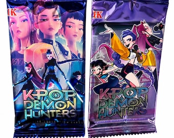 K-POP Latest Anime Collectible Cards Premium Laser Trading Card. Exquisite Flash Collection Cards For Anime Fans And Collector