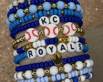 Kansas City Royals Bracelets | Royals Bracelets | Royals Baseball Bracelets | Baseball Bracelets | Kansas City Royals Baseball