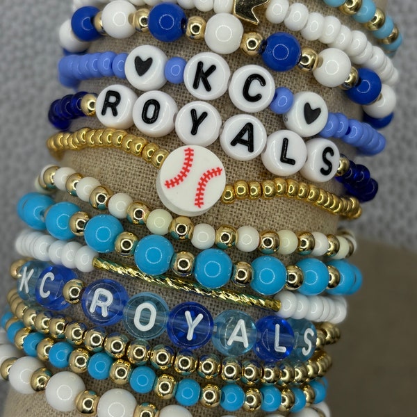 Kansas City Royals Bracelets | Royals Bracelets | Royals Baseball Bracelets | MLB jewelry | KC Royals jewelry | Kansas City Royals Baseball