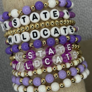Kansas State University Bracelets | K-State Bracelets | K-State Wildcats Bracelets | K-State jewelry | Wildcats jewelry | Wildcats Bracelets