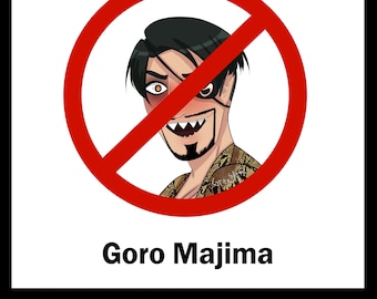 Facebook Moms Against Goro Majima Stickers
