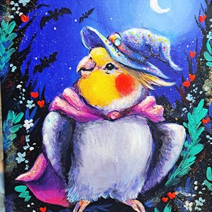 Witchy cockatiel print!!