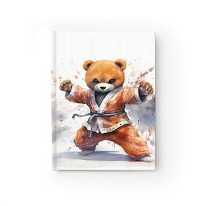 Teddy Bear Karate Journal - Ruled Line