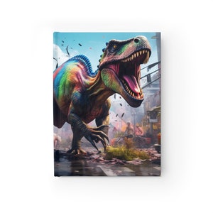 Rainbow Dinosaur Journal - Ruled Line