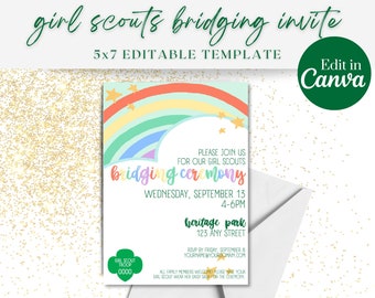Girl Scouts Bridging Ceremony Invite