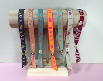Ibiza Style ***LOVE*** - Festival-Chic Bracelet Collection - Jewelry band with text in different colors