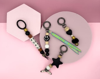 Colorful keychain - acrylic chain links - colorful mix