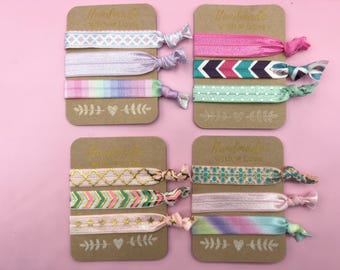 Elastic * bracelet * hairband * customizable with tassel & pendant | Pink | Turquoise | Pink