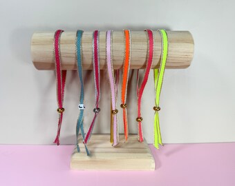 Colorful adjustable friendship bracelets: A festival of colors and textures