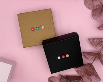 Personalized Jewelry Box with Name - Gift Box with Letter Beads - Jewelry Organizer, Gift for Women & Girls