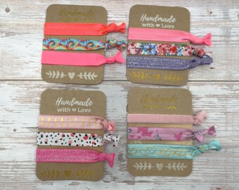 Pink hairbands | can be used as a bracelet | set of 3