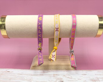 Happy ***Festival-Chic bracelet collection - jewelry band with patterns and statements in different colors