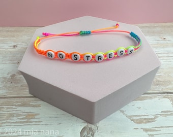 No Stress! Statement friendship bracelet