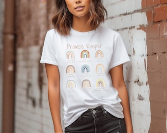 Promises of God T-Shirt: Christian Rainbow Bible Verse Tee
