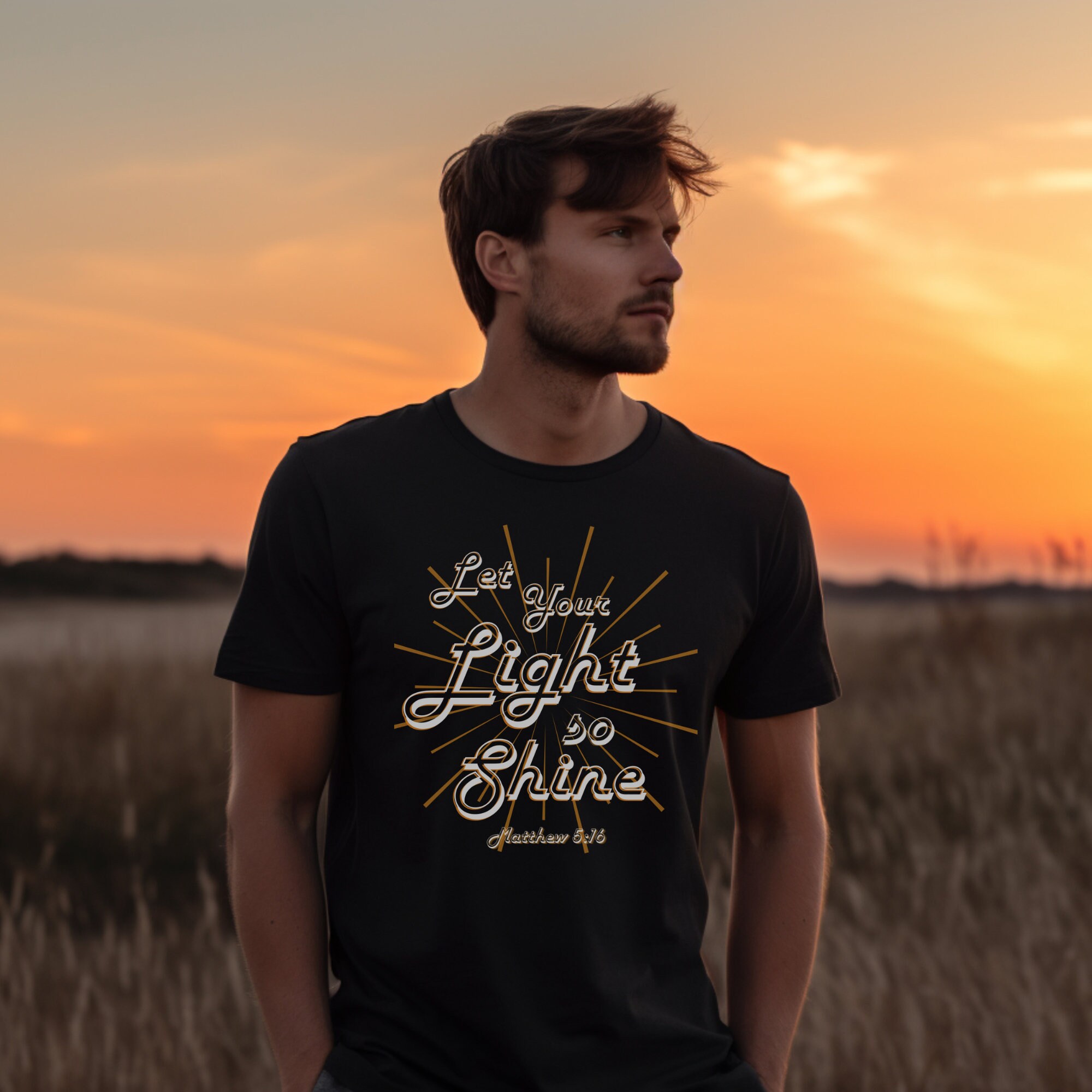 Let Your Light Shine T-shirt, Christian Bible Verse Tee - Etsy