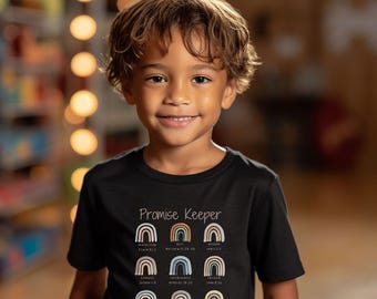 Rainbow Bible Verse Toddler Shirt, Christian Kids T-Shirt