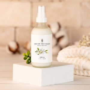 Lily of the Valley Room & Fabric Spray | Home Fragrance | Essential Oils | Non-Toxic  | Handcrafted | Handmade | 4 oz | 16 oz Refill