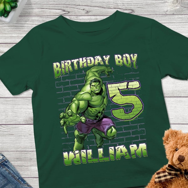 Hulk Birthday Shirt | Custom Incredible Hulk Shirt | Hulk Family Birthday Shirt | Superhero Birthday Shirt