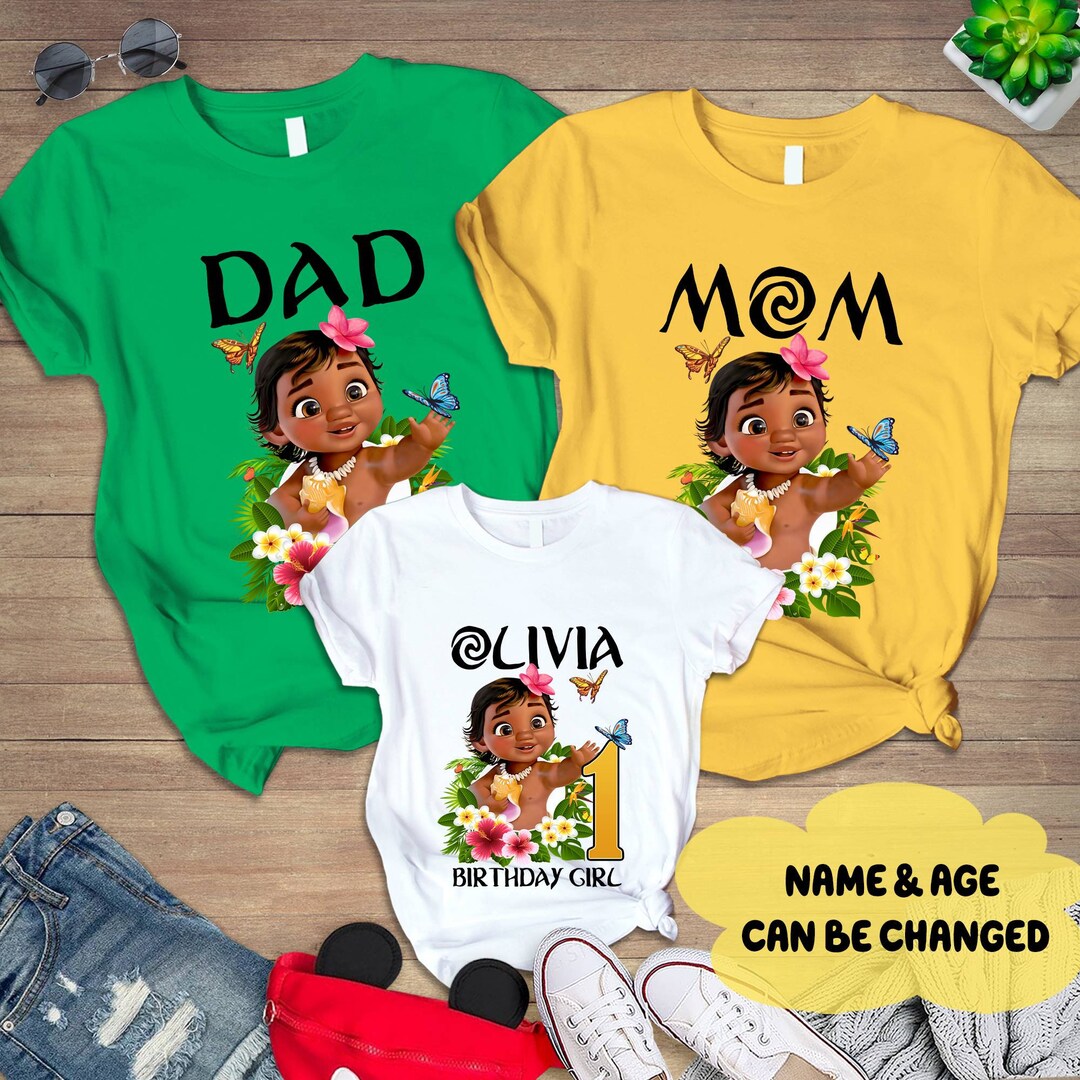 Moana Birthday Shirt Moana Family Shirts Baby Moana Family Birthday ...