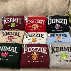 Vintage The Muppets Show Characters Group Shirt | Mrs Piggy Fozzie Bear Kermit the Frog Shirt | Magic Kingdom WDW | Family Birthday Shirt