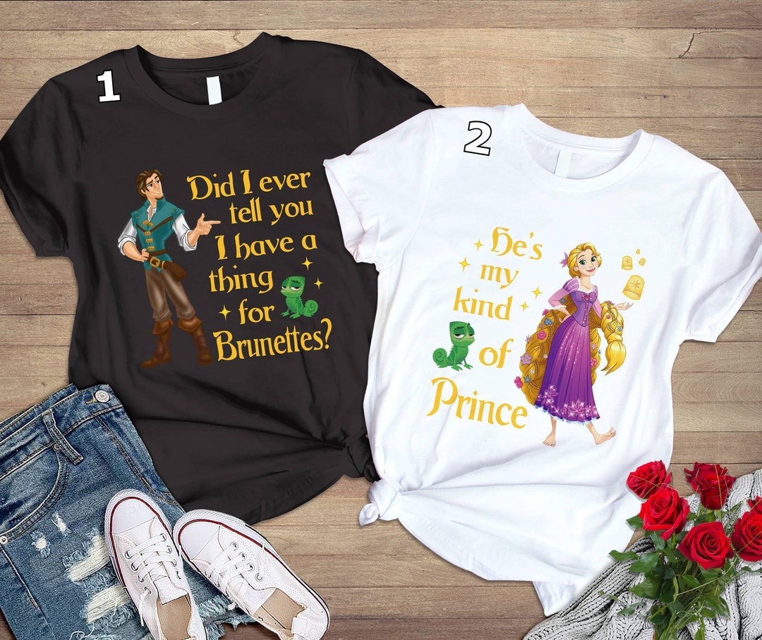 Tangled Shirt Rapunzel Flynn Rider Shirt Rapunzel Couple Shirt Princess ...