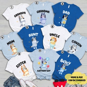 Bluey Custom Birthday shirt