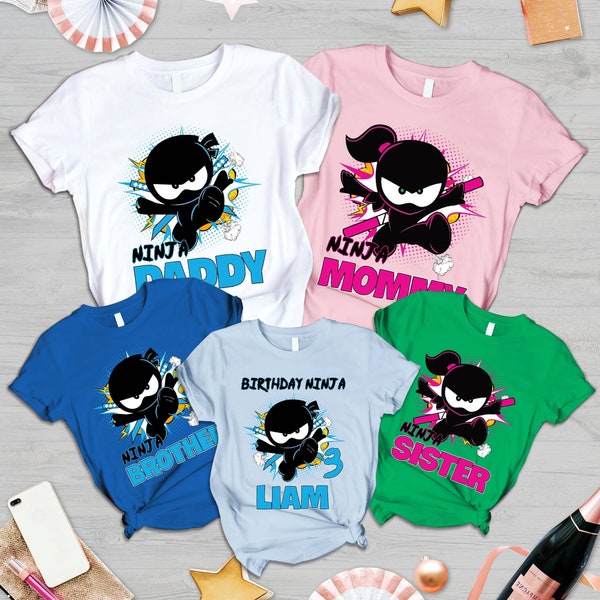 Ninja Kidz Shirt | Ninja Kidz Birhtday Shirt | Ninja Family Shirt | Family Matching Shirt | Birthday Party Shirt