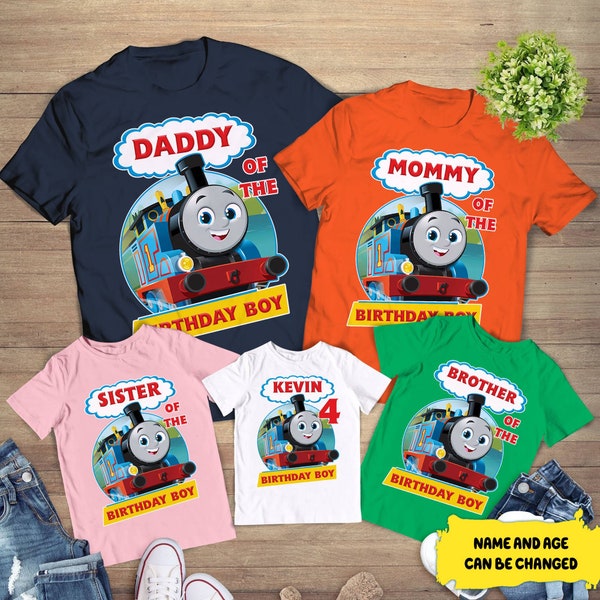 Thomas and Friends Birthday Shirt, Thomas and Friends Birthday T-shirt, Thomas and Friends, Personalized Shirt, Custom Shirt, Birthday