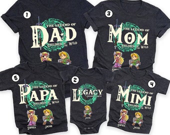 Legend of Zelda Legend Of Dad Father Day Shirt | Children Of The Wild Dad Shirt | Legend Of Papa Shirt | Zelda Dad Shirt