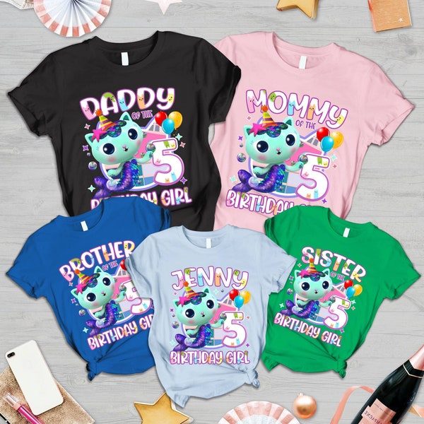 Mercat Gabby's Dollhouse Shirt | Gabby Dollhouse Family Shirt | Gabby Dollhouse Birthday Shirt | Family Birthday Shirt | Birthday Party