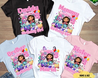 Gabby’s Dollhouse Birthday Shirt | Gabby's Dollhouse Family Shirts | Gabby Dollhouse Cartoon | Dollhouse Birthday Shirt