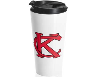 Keys Cougars KC - Stainless Steel Travel Mug - Football - Basketball - Baseball - Wrestling - Track - Softball - Gift - Coffee Cup