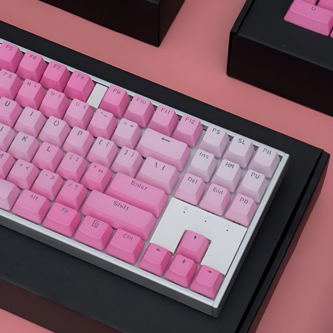 OEM Double Shot Barbie Pink Keycaps 104 Keys for Mechanical Etsy