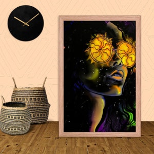 Donna fenomenale stampa Donna stampa artistica digitale Donne di colore Wall Art Diversità Arte stampabile Empowerment femminile Regalo Arte digitale colorata