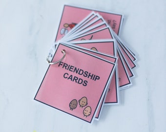 Cartes flash porte-clés de l'amitié