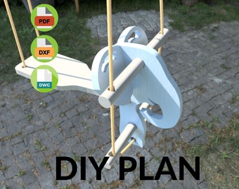 Wooden Swing Plan, DIY Elephant Swing Plan, Basic Wooden Swing DIY Plan, Swing Plan