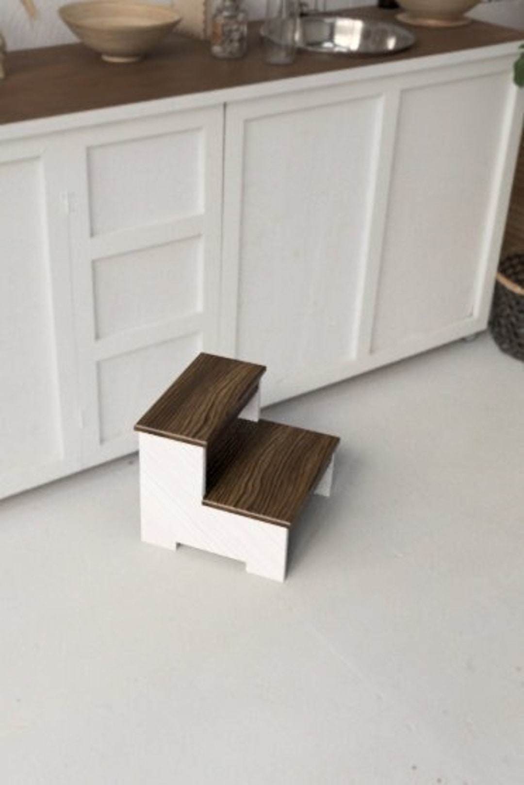 DIY Wooden Step Stool Plan Child Step Stool Kitchen Step Etsy