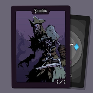 5 Zombie Tokens for Magic: the Gathering Custom