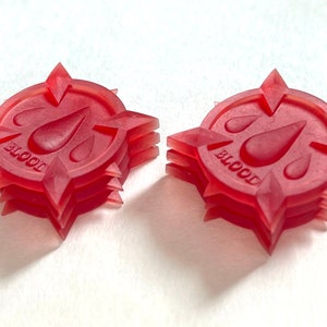 Blood Tokens for Magic: The Gathering, 8 Count, Resin Printed