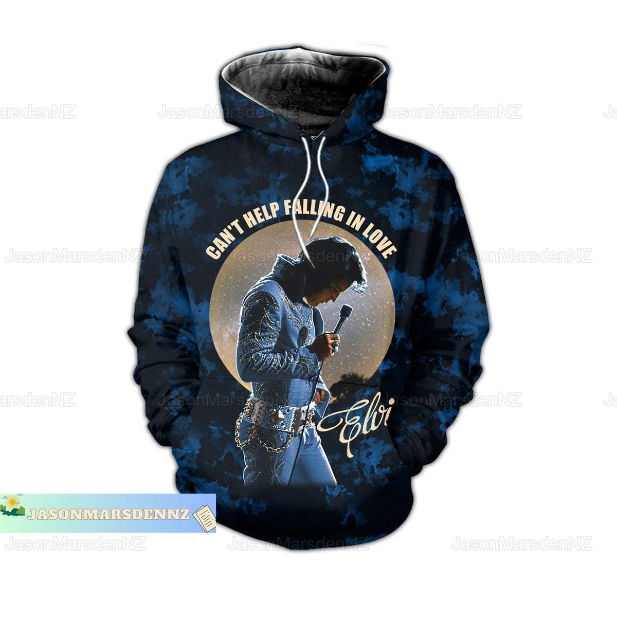 Discover Christmas Elvis Presley Hoodie, Elvis Presley, King Of Rock And Roll 3D Hoodie