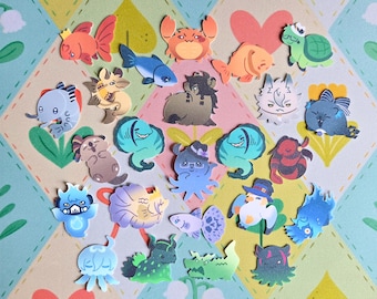 Mini pegatinas para acuario Twisted Wonderland