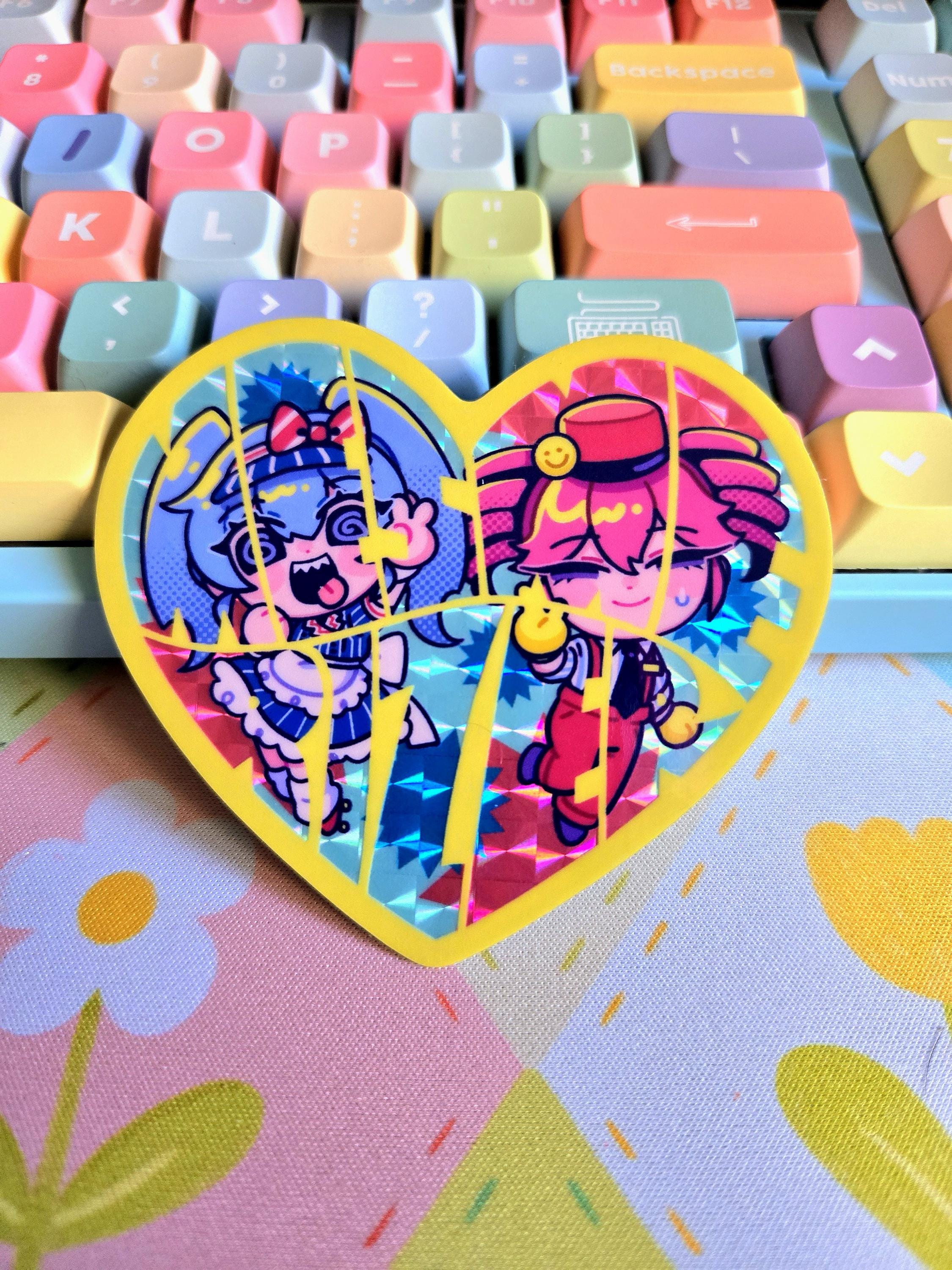 Vocaloid Miku & Teto Mesmerizer Holoprism Vinyl Sticker