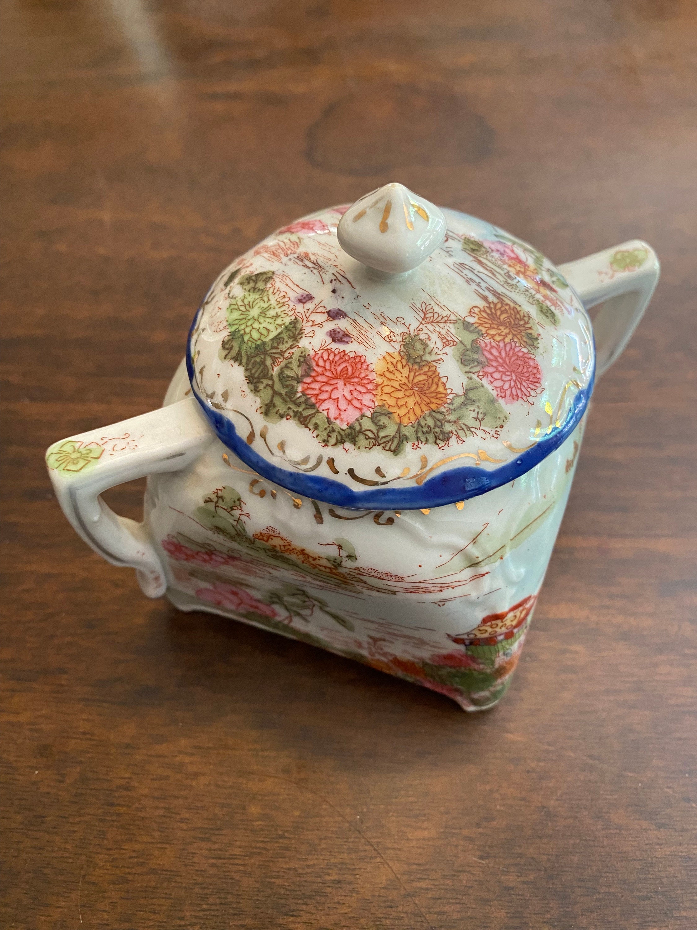 Antique Japanese Geisha Bone China Tea Set 1930s Etsy