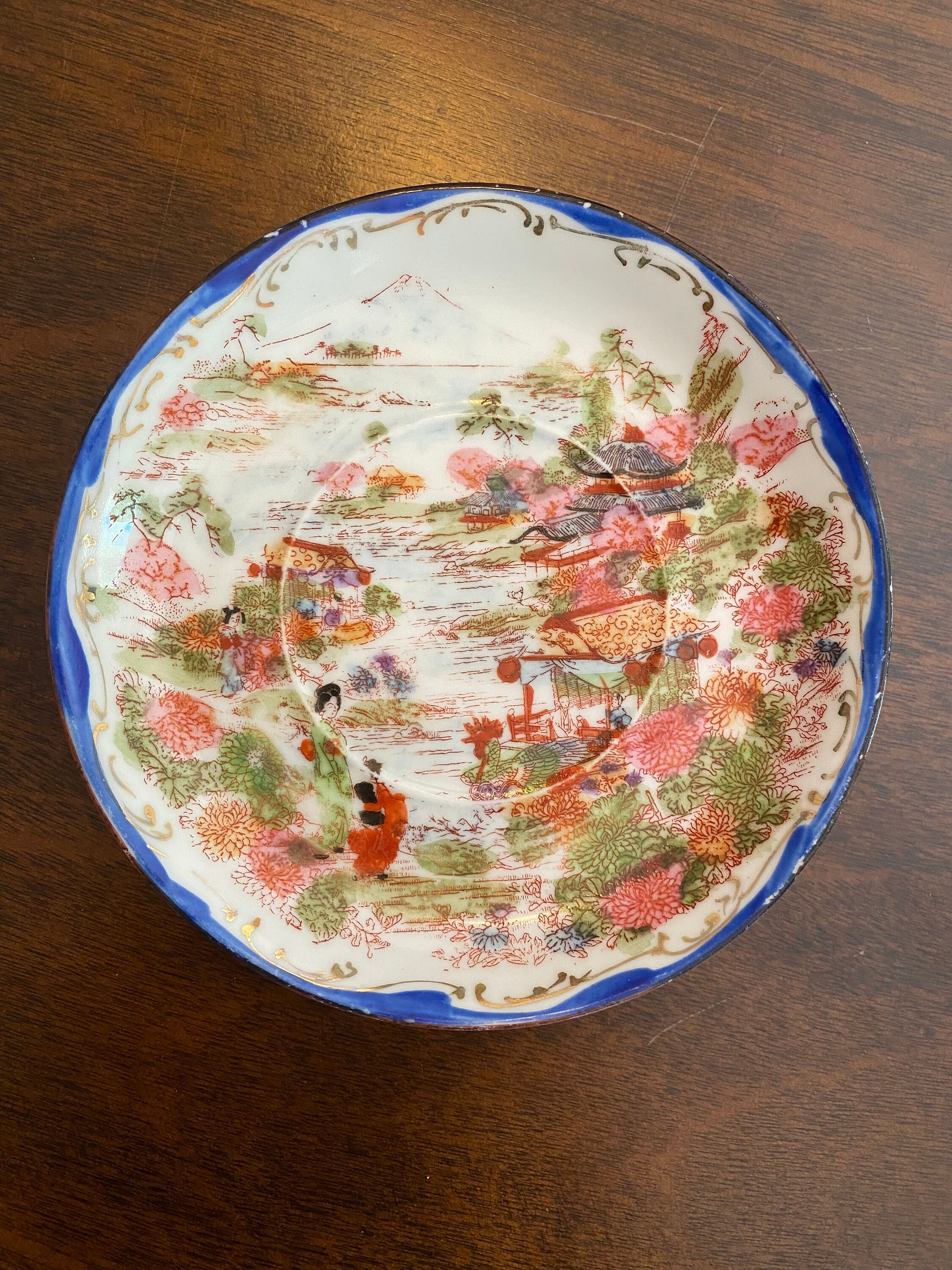 Antique Japanese Geisha Bone China Tea Set 1930s Etsy