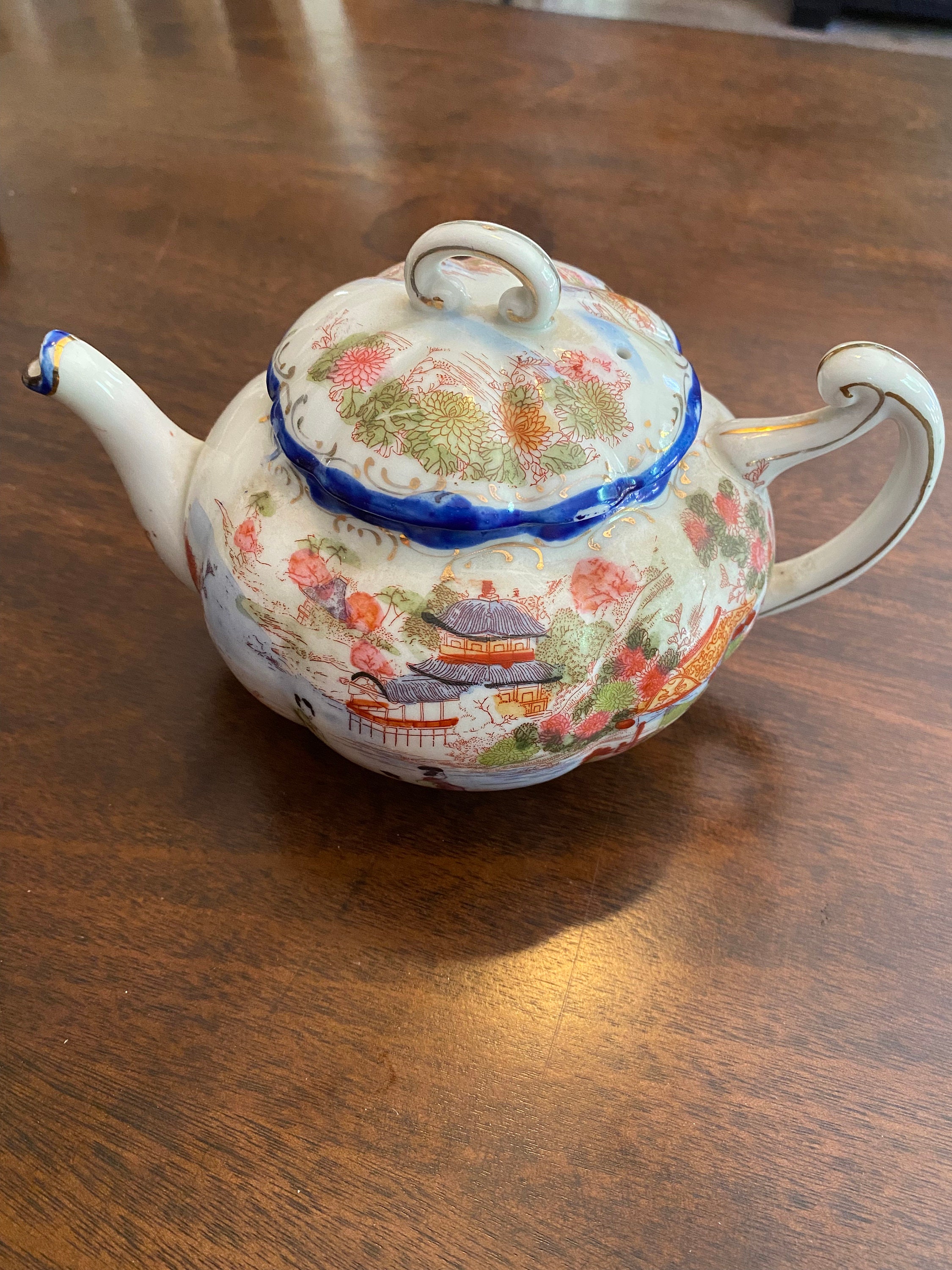 Antique Japanese Geisha Bone China Tea Set 1930s Etsy