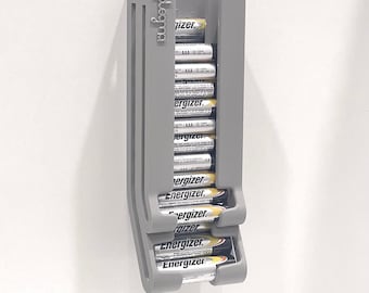 Gravity-Flow AA/AAA-batterijhouder: opberger voor wandmontage