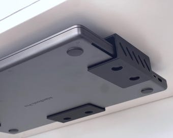 Supporto Per Montaggio Sotto Scrivania Per Laptop, Set Di Staffe Per - Foto 7