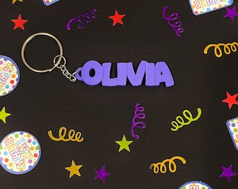 Gepersonaliseerde naamsleutelhanger: milieuvriendelijk schooltaslabel
